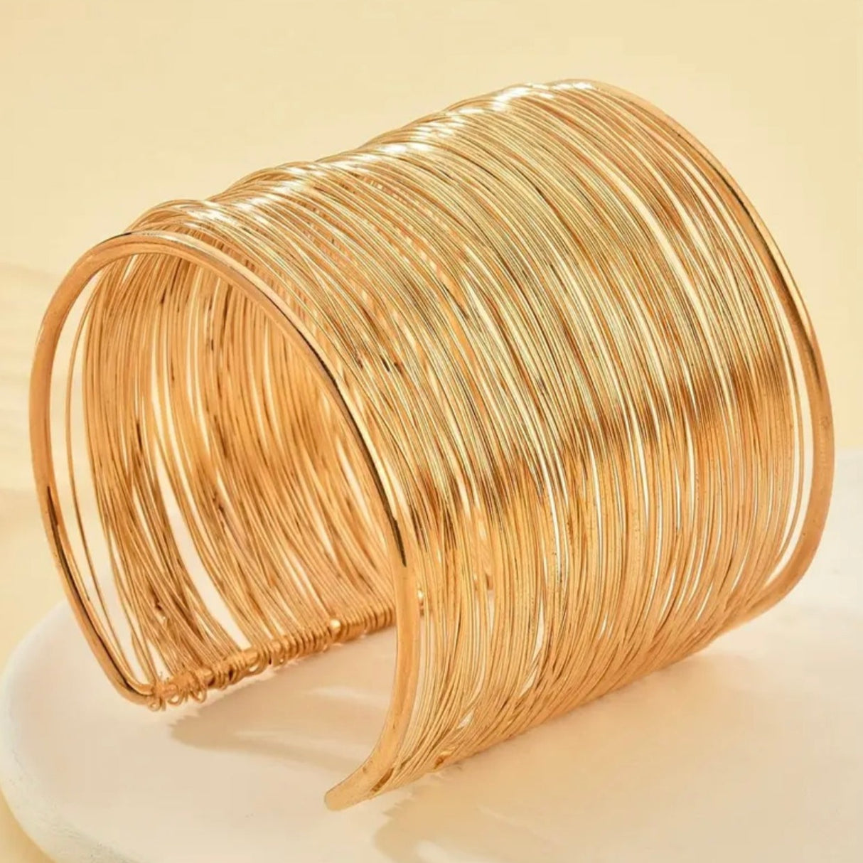 Golden Threads Cuff Bangle