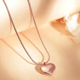 Rose Gold Heart Necklace